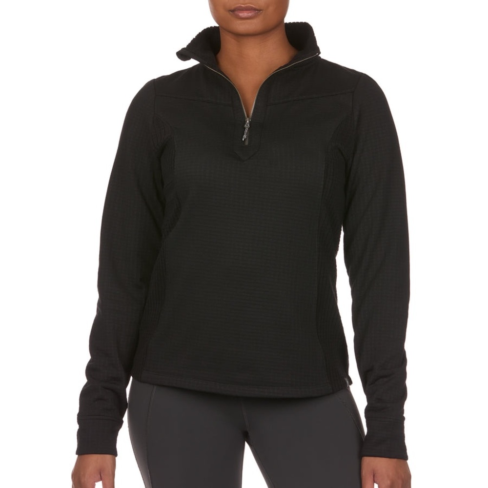 The American Outdoorsman Quarter-Zip Pullover Women's Black Size Small